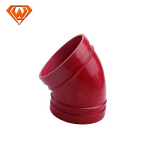 45 degree grooved elbow and pipe fitting
